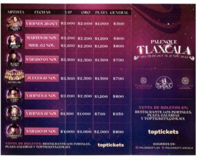 boletos costo palenque tlaxcala 2022