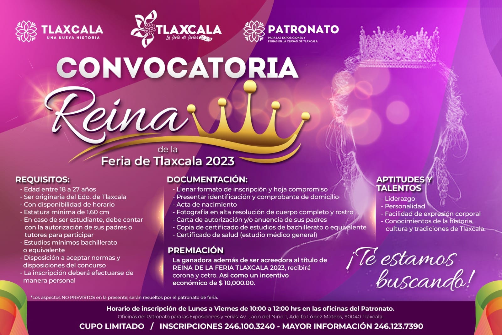convocatoria reina feria tlaxcala 2023