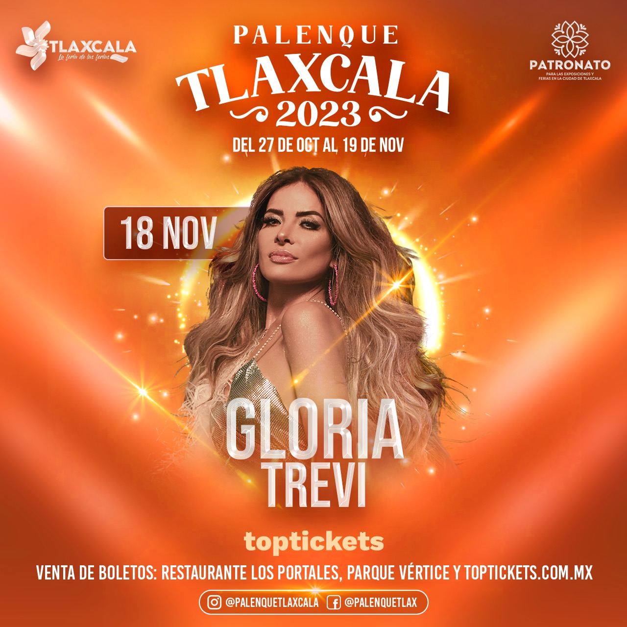 gloria trevi palenque tlaxcala 2023