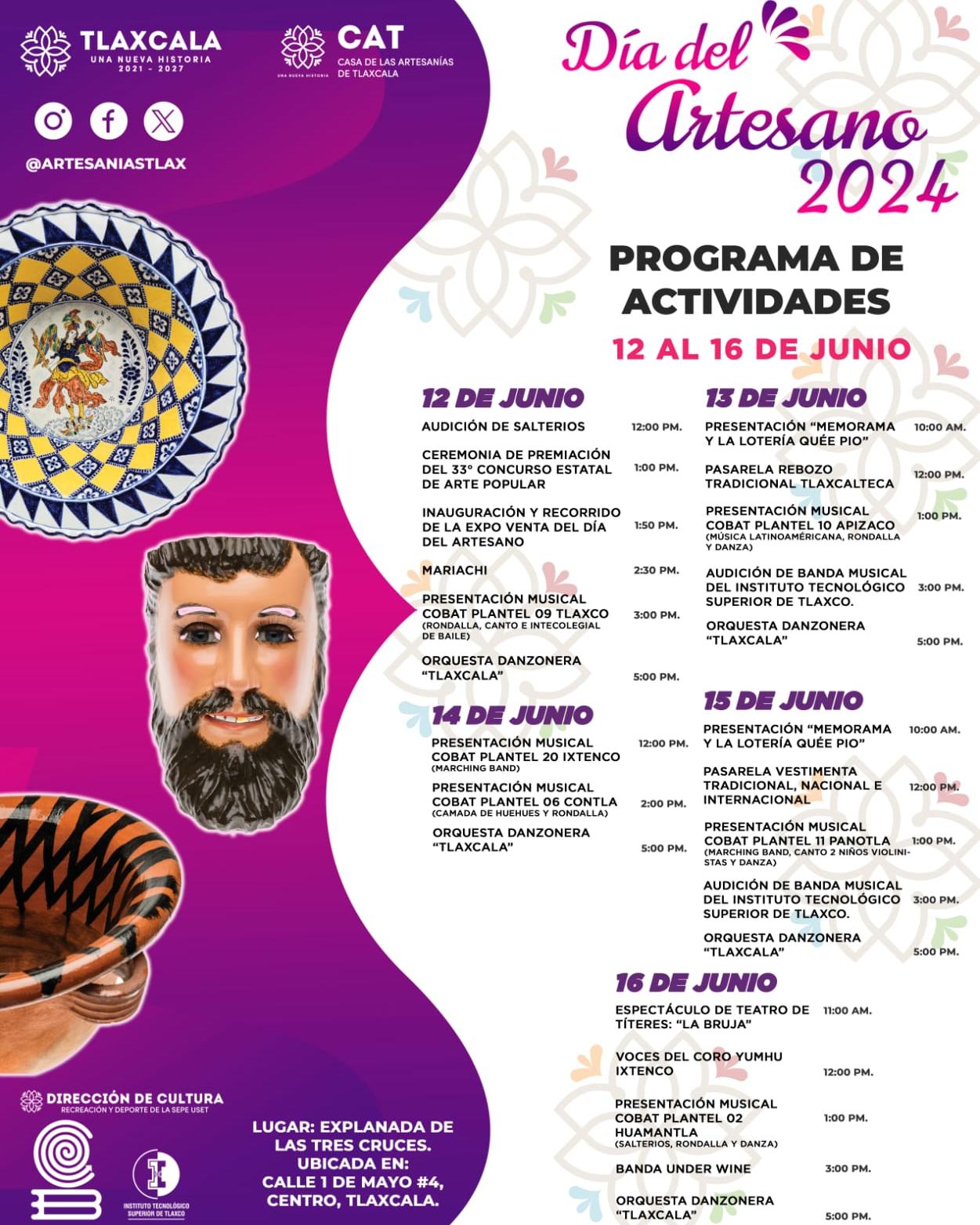 día del artesano tlaxcala 2024