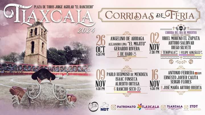 corridas de toros feria tlaxcala 2024
