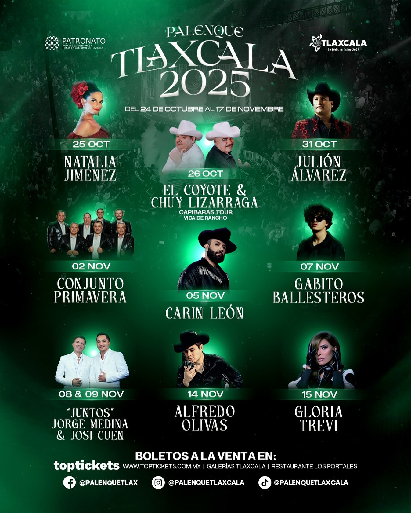 artistas palenque tlaxcala 2025