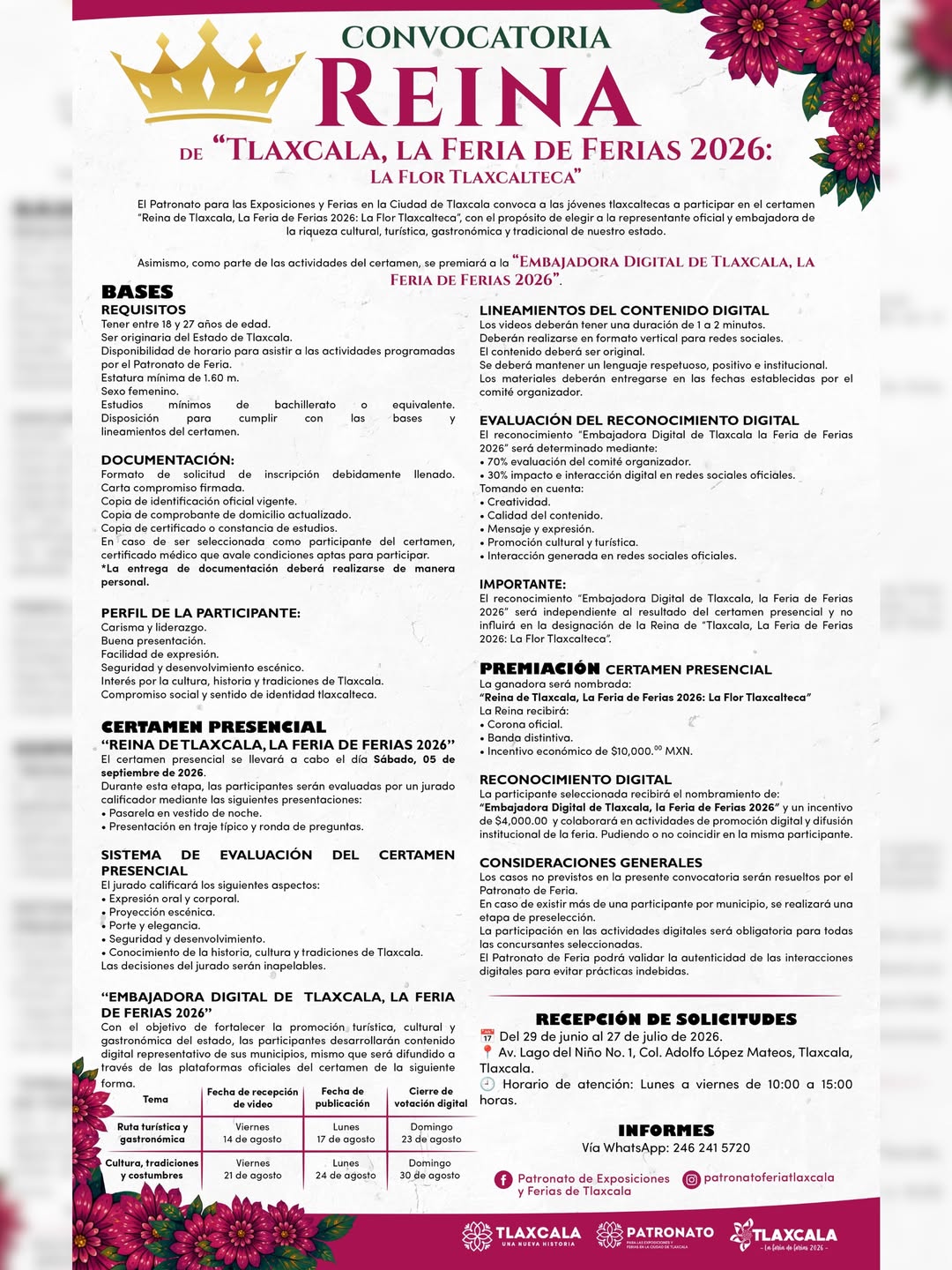 convocatoria teina feria tlaxcala 2026