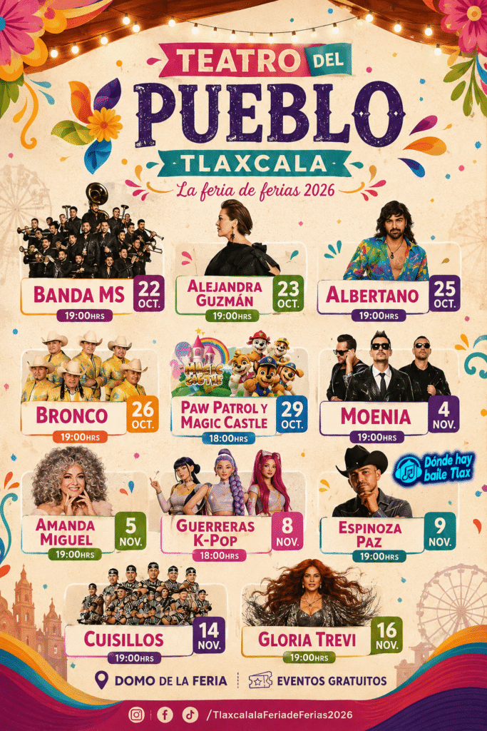 artistas teatro del pueblo feria tlaxcala 2026